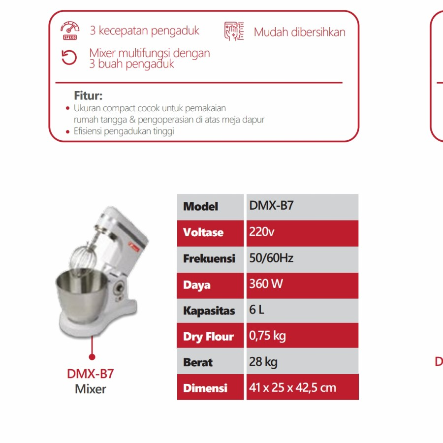 Fomac planetary mixer DMX-B7 / DMX B7