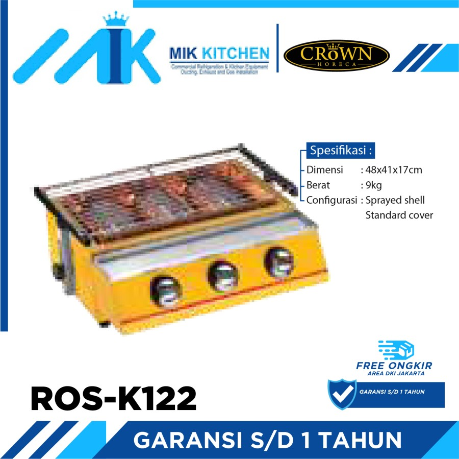 CROWN Gas Roaster ROS-K122 / ROS K122 / ROSK122