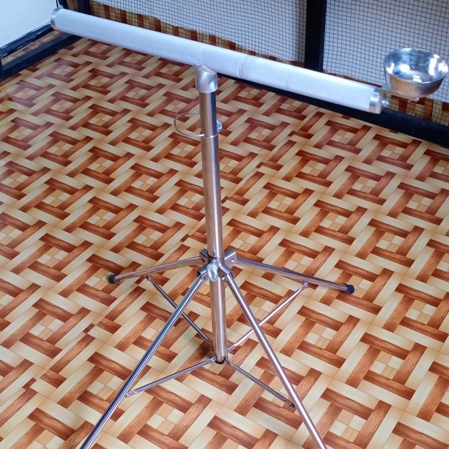 stainless steel tangkringan four port macaw / kakatua