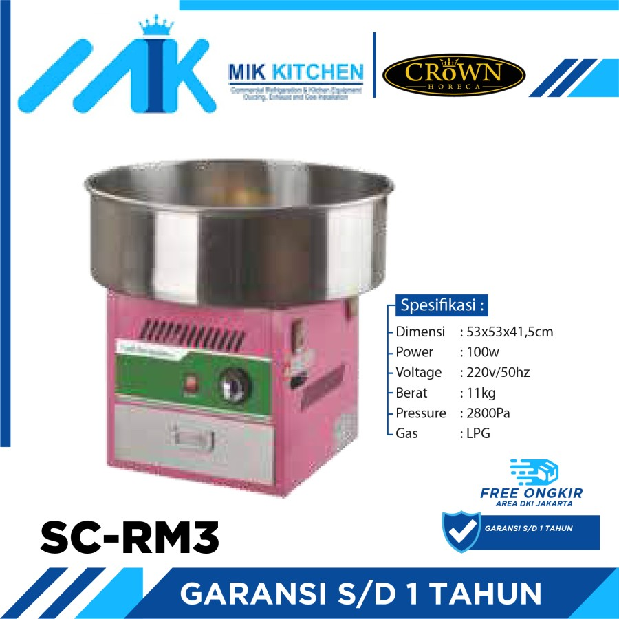 CROWN Gas Candy Floss Machine SC-RM3 / SC RM3 / SCRM3