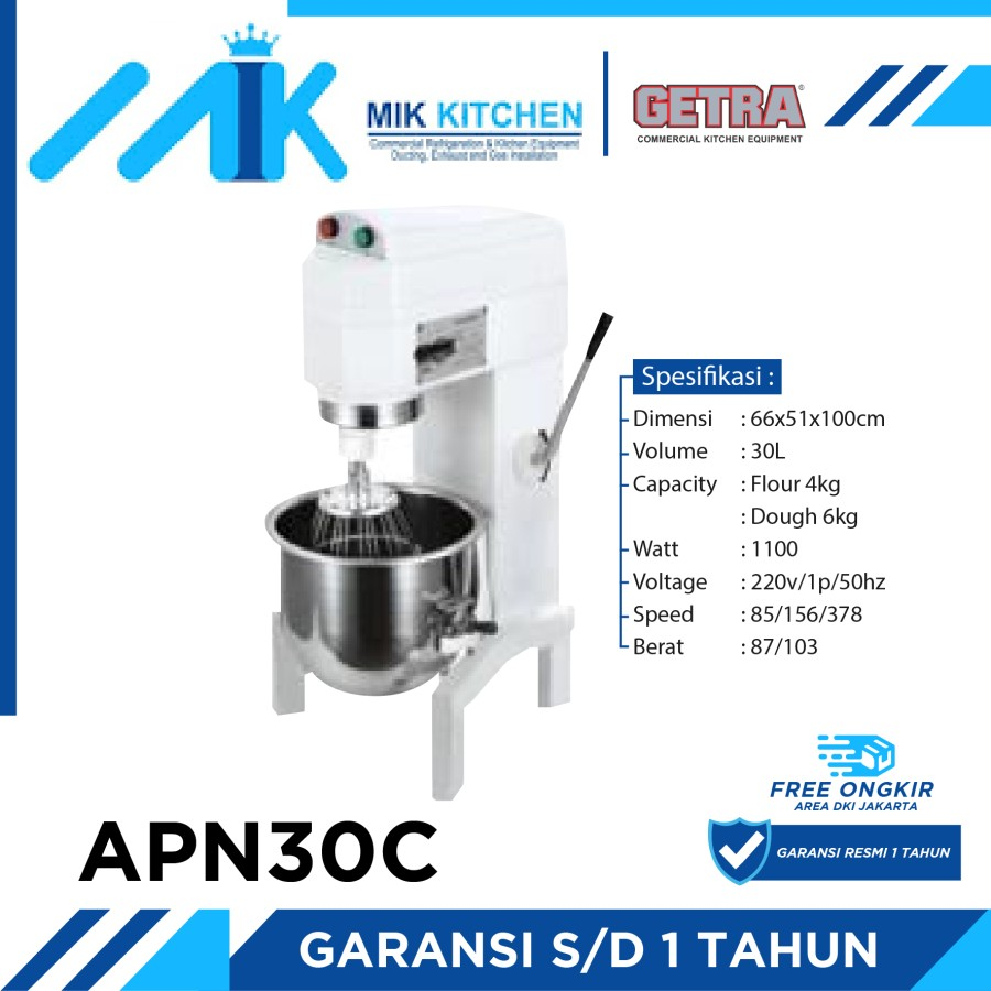 GETRA PLANETARY MIXER APN30C / APN-30C / APN 30C