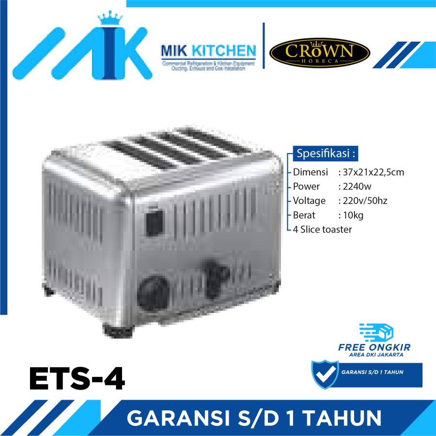 CROWN Toaster ETS4 / ETS-4 / ETS 4