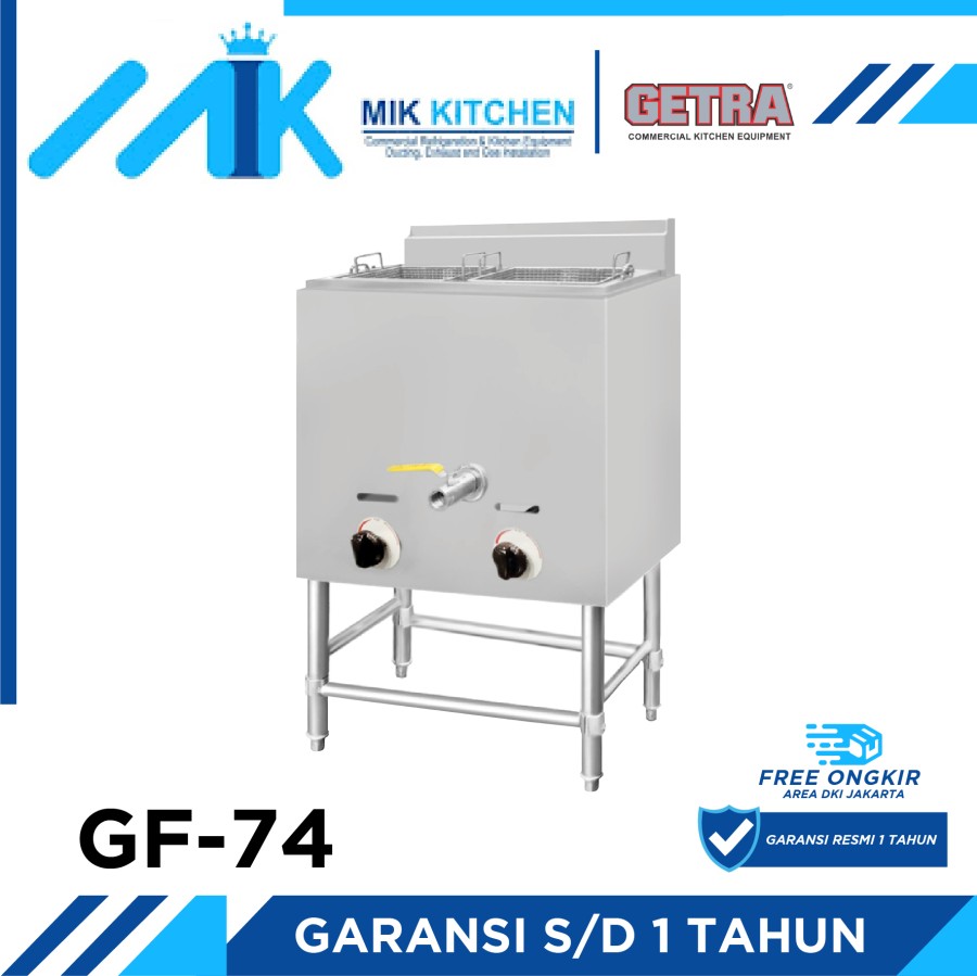 Gas Deep Fryer Free Standing GETRA GF-74 / Alat Penggoreng