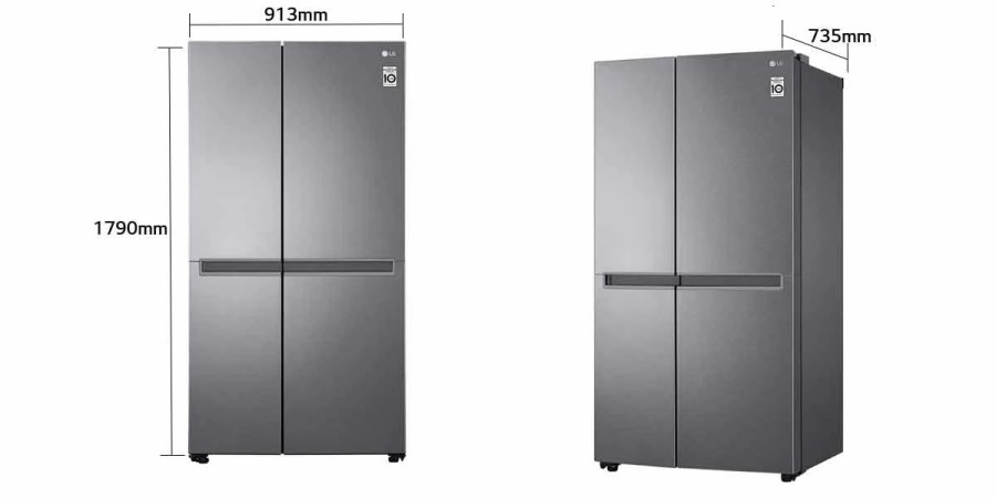 LG GC-B257JQYL Kulkas Side by Side Terbaru Net 643L / Gross 688L