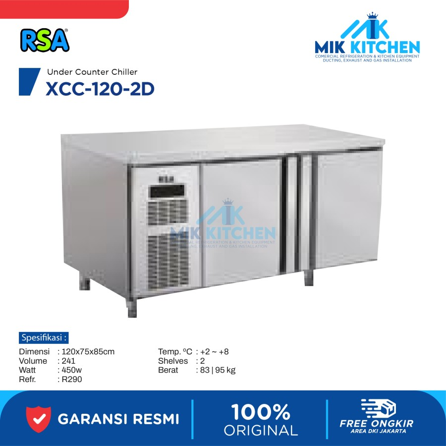 RSA S/S UNDERCOUNTER CHILLER XCC-120-2D / XCC 120 2D / XCC1202D