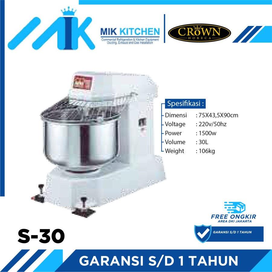 CROWN Spiral Mixer S-30 / S 30 / S30