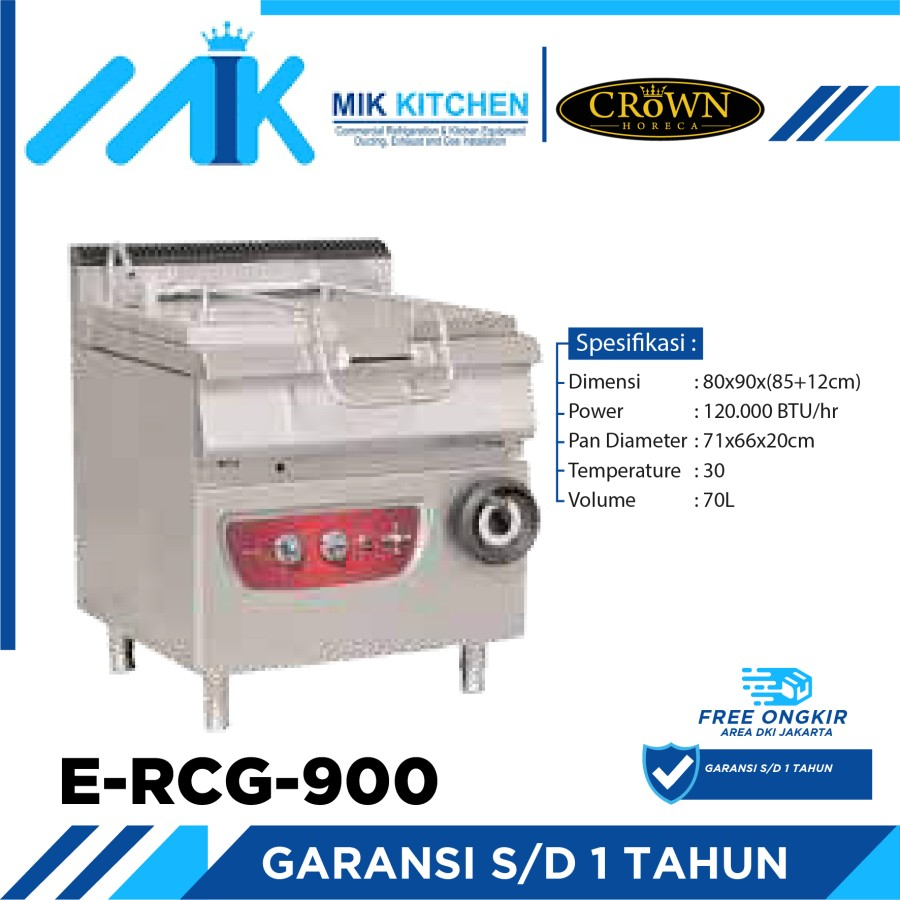 CROWN Gas Style Tilting Pan E-RCG-900 / E RCG 900 / ERCG900
