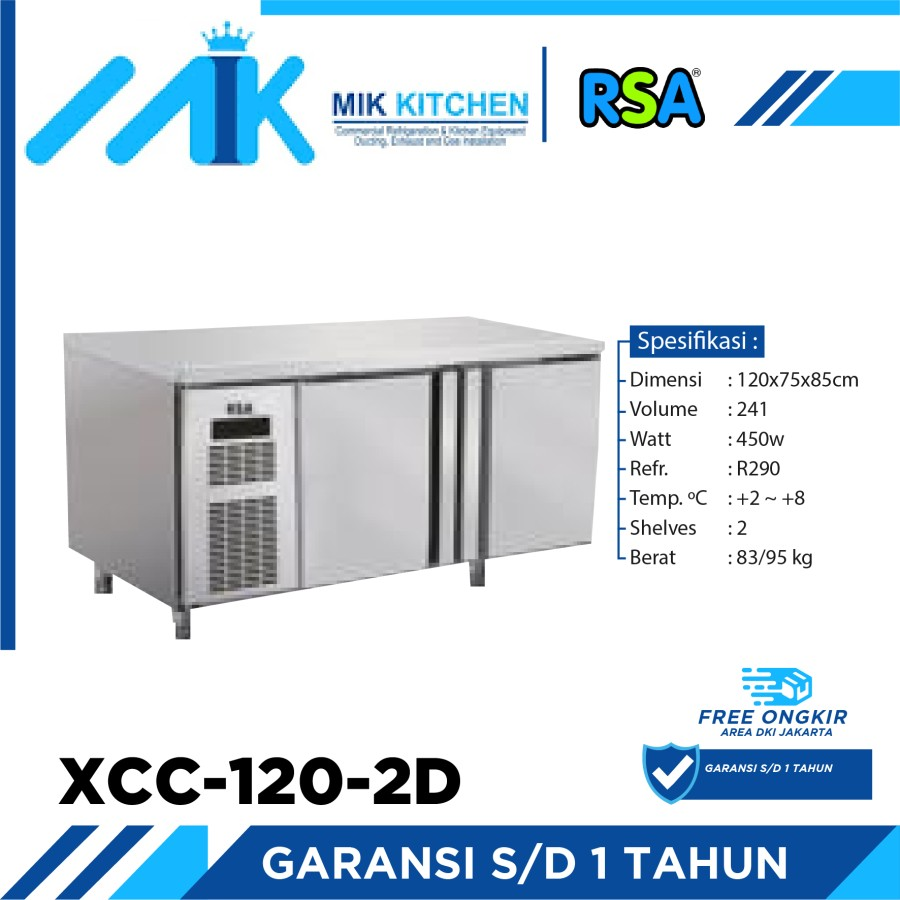 RSA S/S UNDERCOUNTER CHILLER XCC-120-2D / XCC 120 2D / XCC1202D