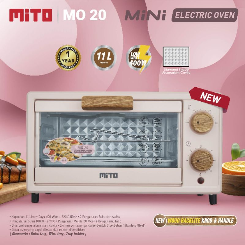 Jual Mito Oven Listrik Mini Mito Mo Kapasitas Liter Garansi Resmi Tahun