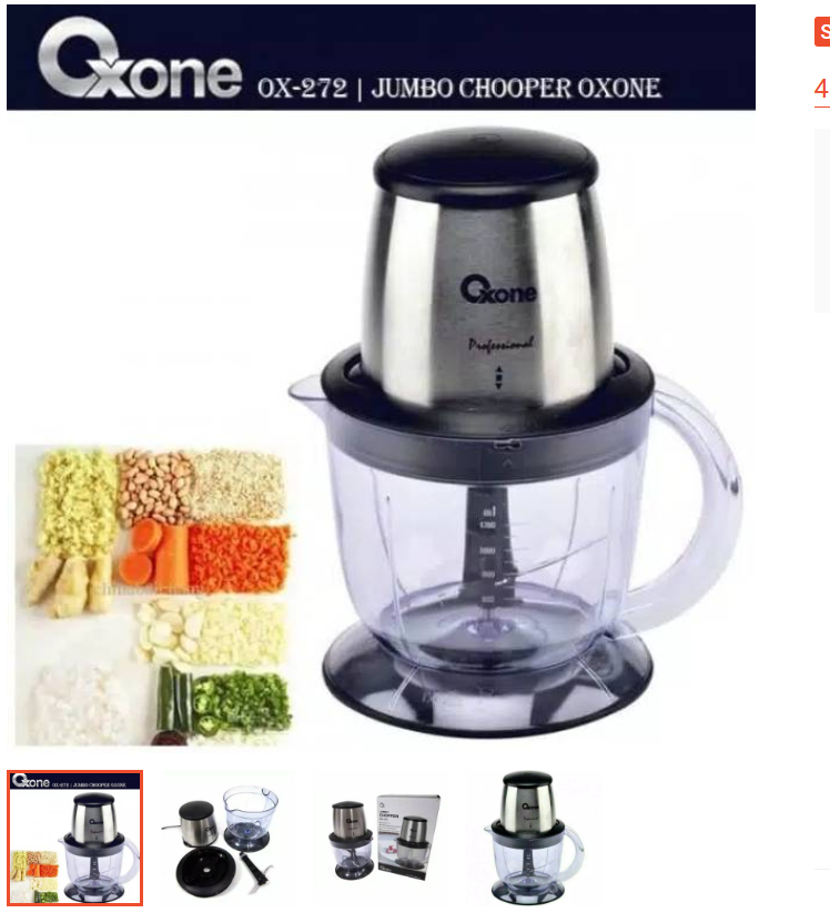 OXONE Jumbo chopper OX-272 blender daging