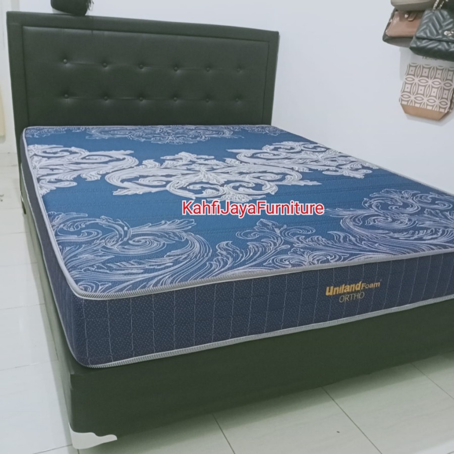 Kasur Busa Rebonded Full Set Dengan Divan Sandaran 180x200 cm