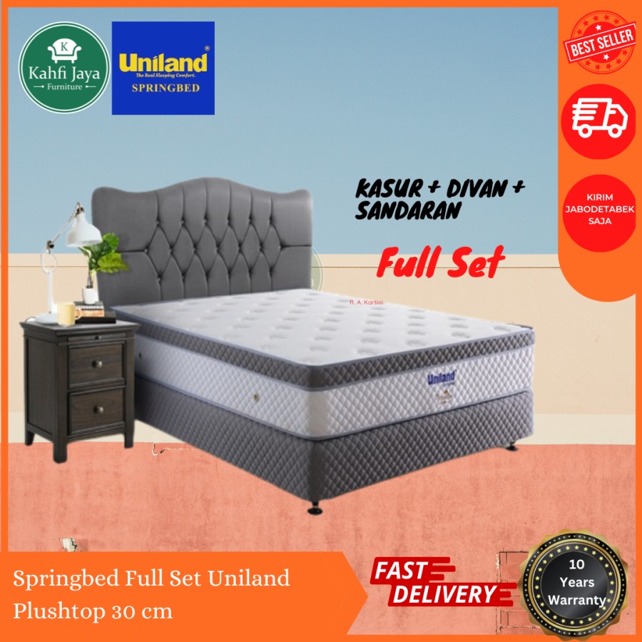 Springbed Set 120x200 Plush Top Uniland Paradise