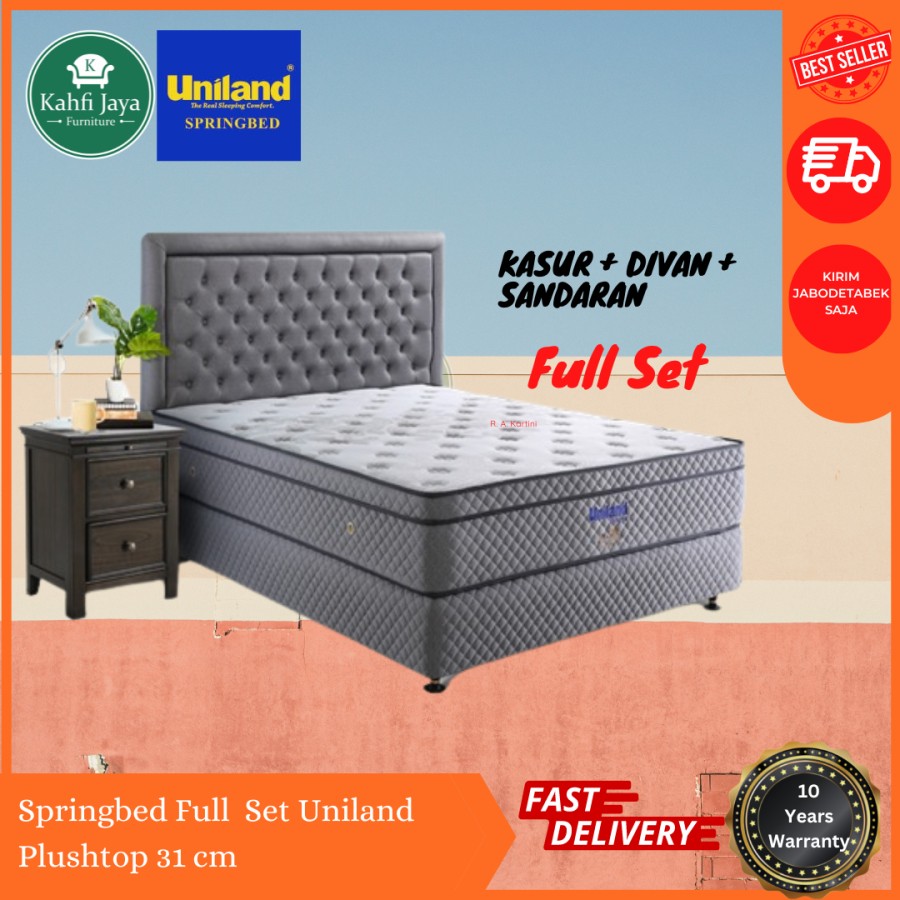 Springbed Set 120x200 Plush Top Uniland Paradise