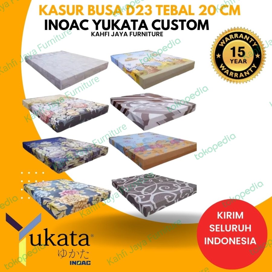 Kasur Busa Inoac Yukata Custom D24 Tebal 20 cm Garansi 15 tahun