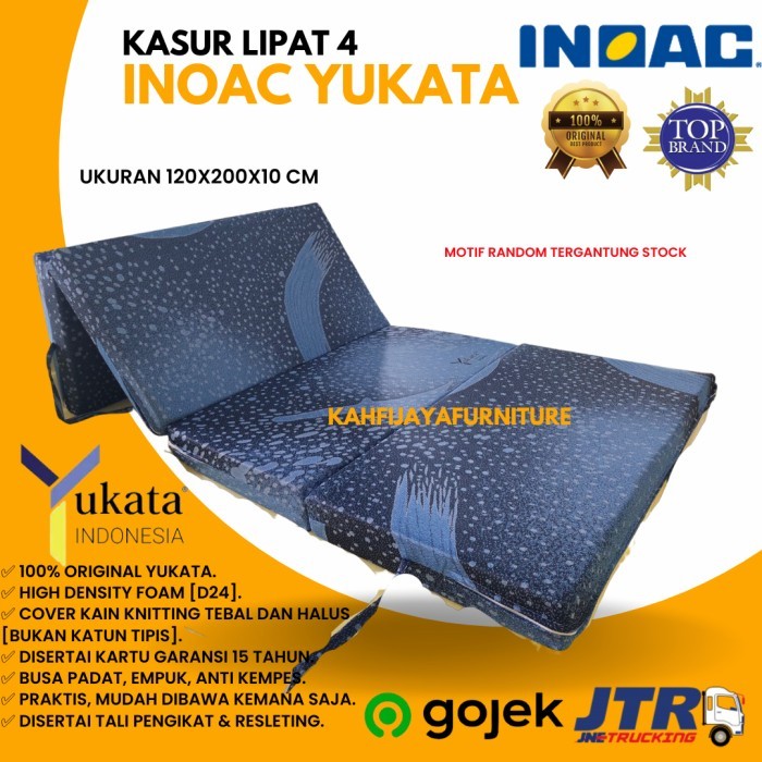 Kasur Busa Lipat Inoac Yukata Garansi 160 x 200 x 10 cm Kain Knitting