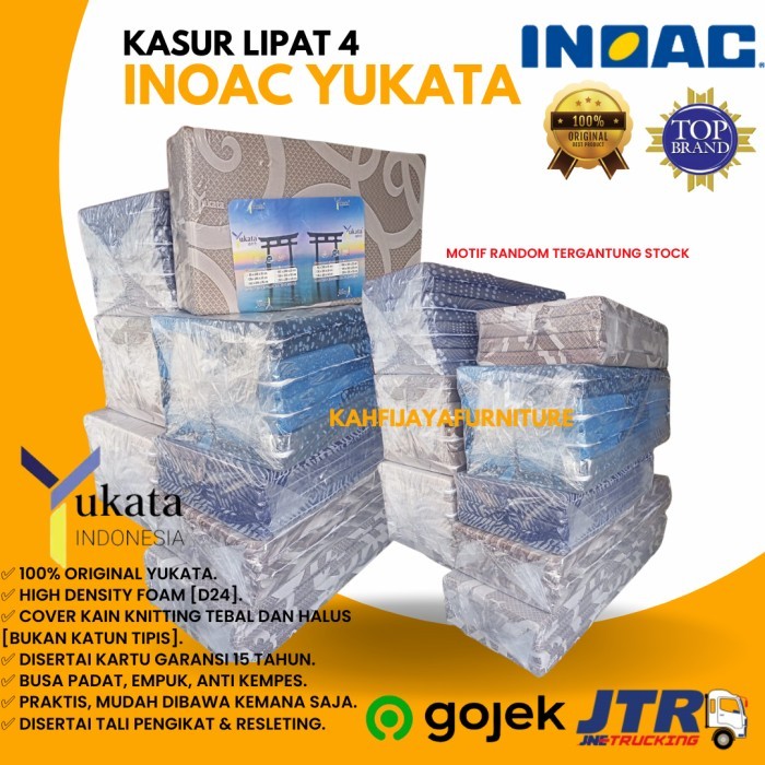 Kasur Busa Lipat Inoac Yukata Garansi 160 x 200 x 10 cm Kain Knitting