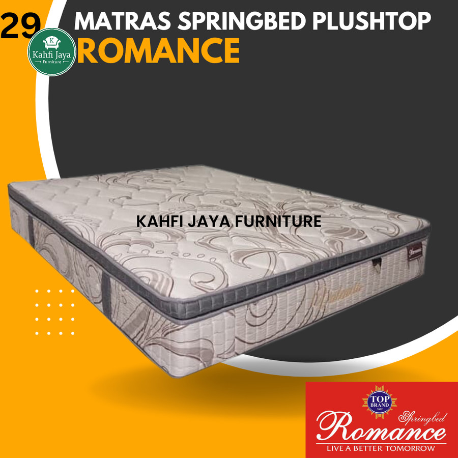 Kasur Springbed Romance 160 x 200 cm Plushtop Tebal 28 cm