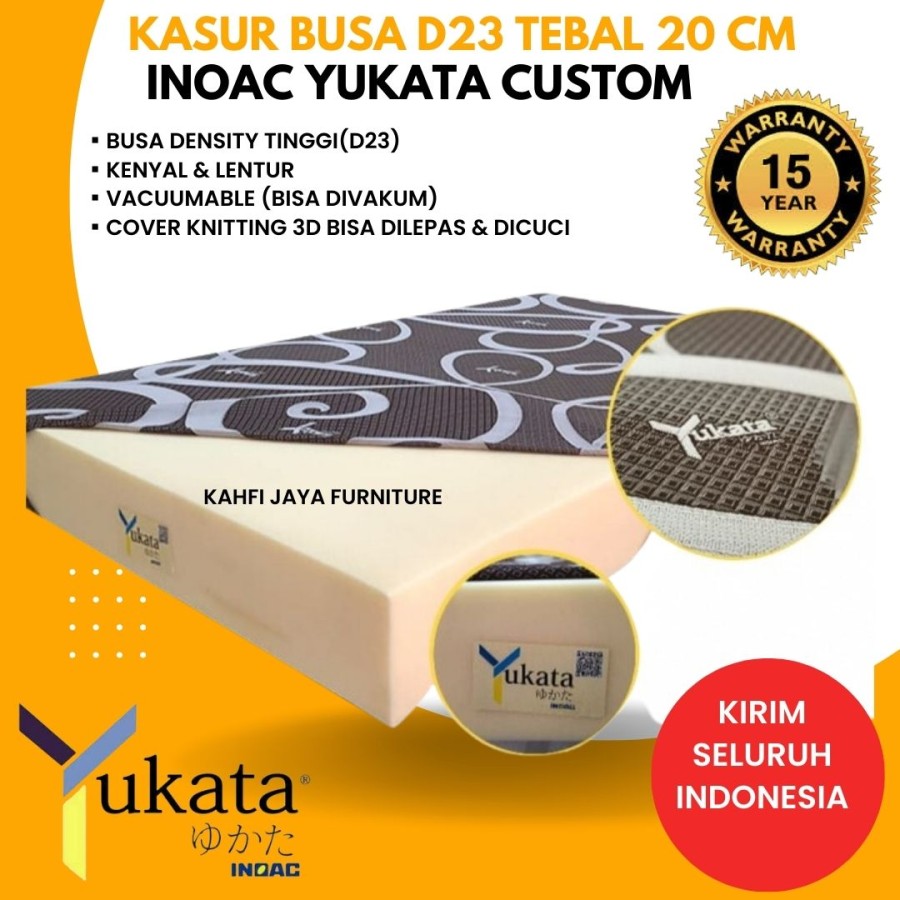 Kasur Busa Inoac Yukata Custom D24 Tebal 20 cm Garansi 15 tahun