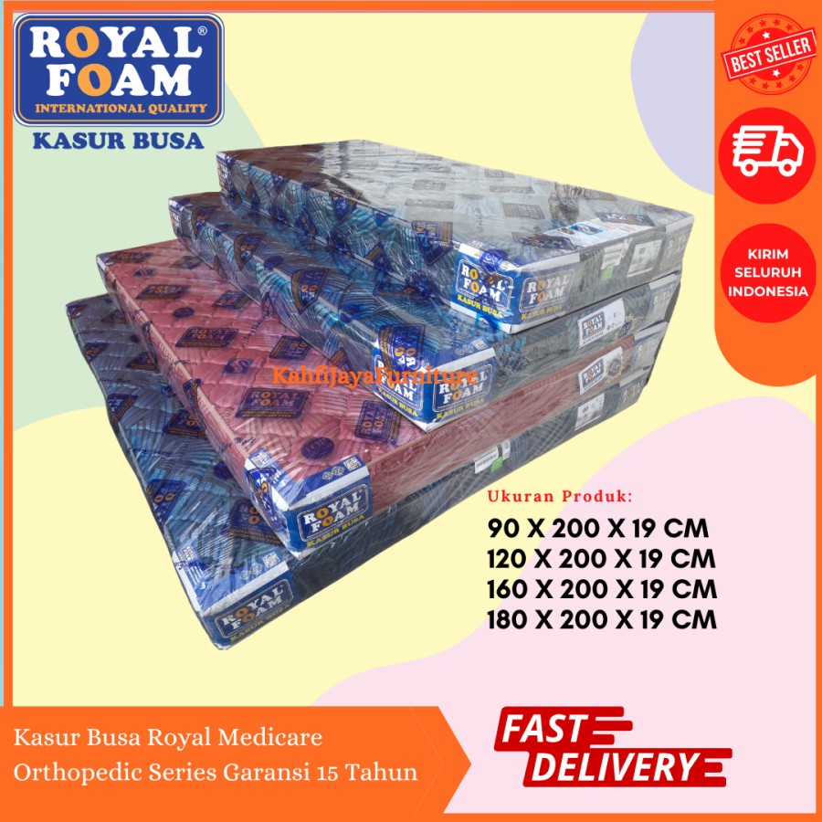 Kasur Busa Royal Medicare 90x200 Orthopedic Support Garansi 15 th