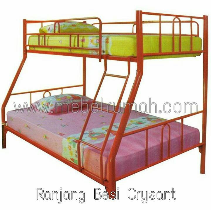 Ranjang Besi Tingkat Crysant (Tanpa Kasur)