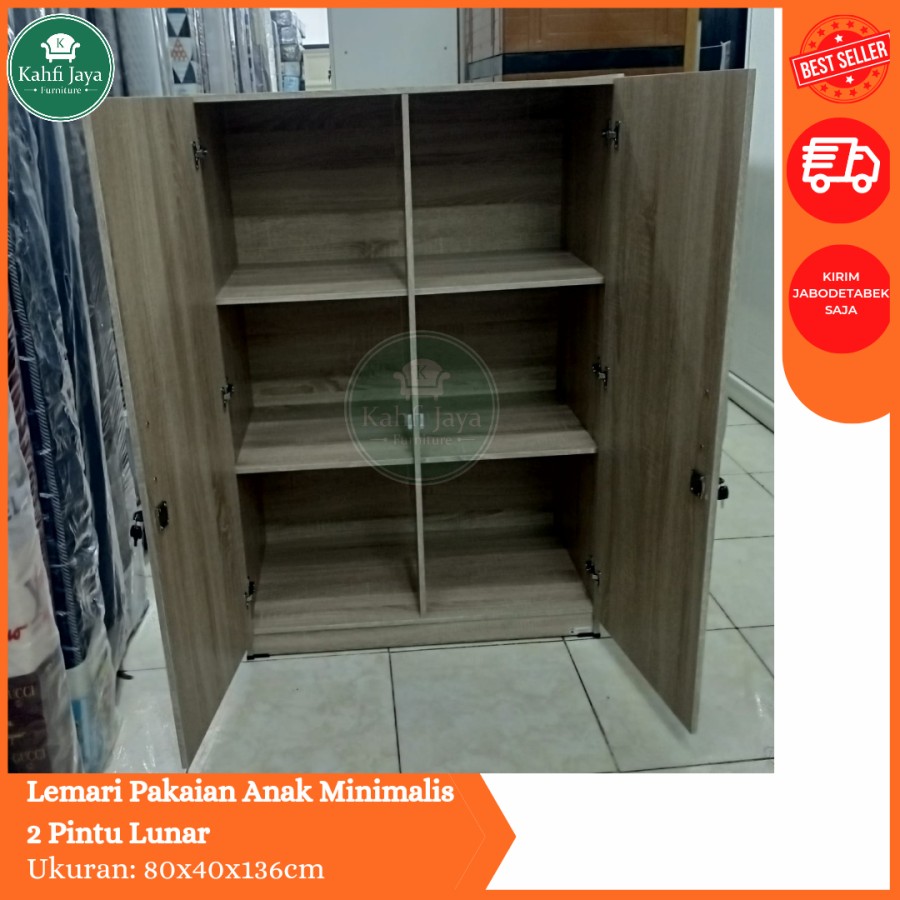 Lemari Pakaian Minimalis 2 Pintu Anak Baby Locker Lunar
