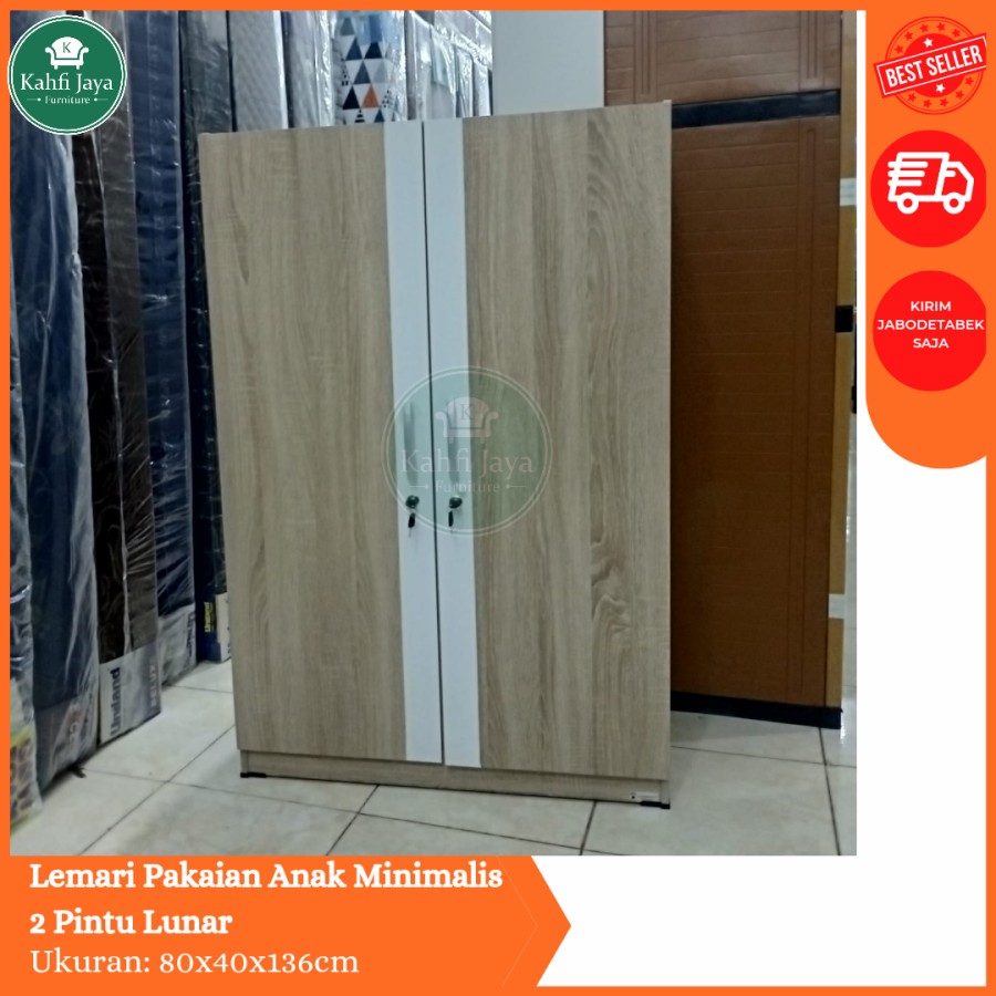 Lemari Pakaian Minimalis 2 Pintu Anak Baby Locker Lunar