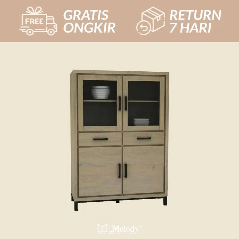 Furniture Lemari Pajang Serbaguna BALTIMORE SHOWCASE