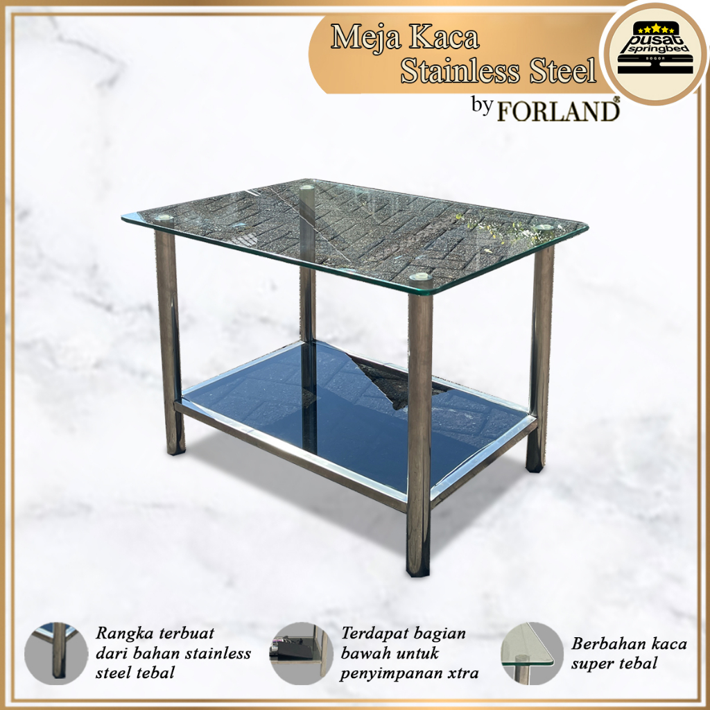Meja Kaca / Meja Ruang Tamu / Meja Stainless Steel / Meja Kecil / Nakas (JAKARTA - BOGOR - DEPOK - TANGERANG - BEKASI)