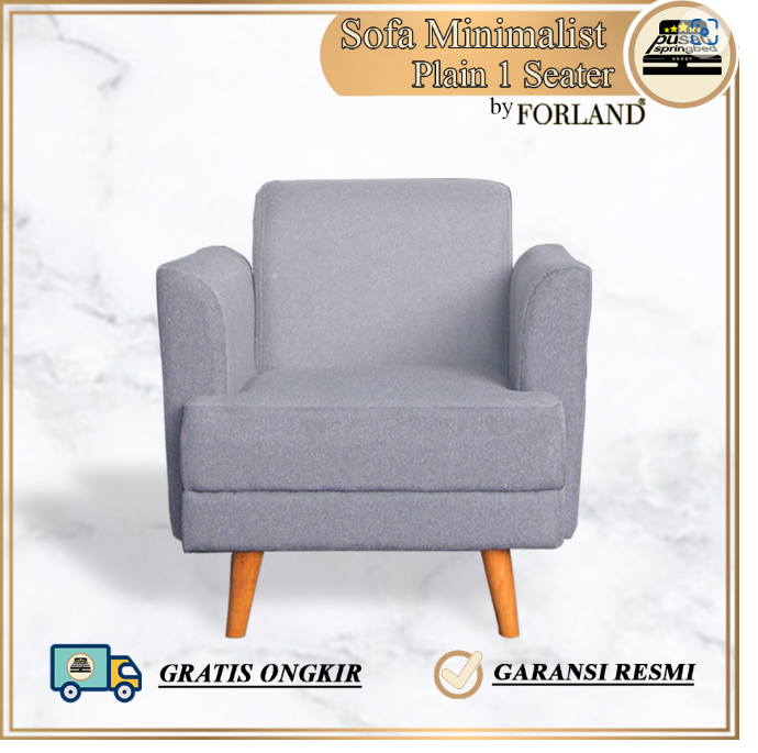 Sofa Minimalis 1 / 2 / 3 / Fullset Seater Forland Sofa Series - Plain Edition (JABODETABEK)