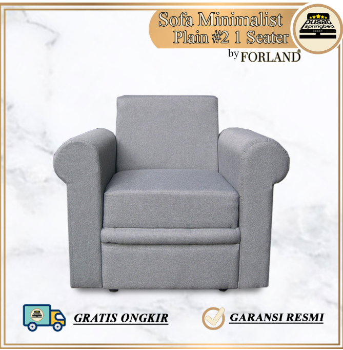 Sofa Minimalis 1 / 2 / 3 / Fullset Seater Forland Sofa Series - Plain #2 Full Edition (JABODETABEK)