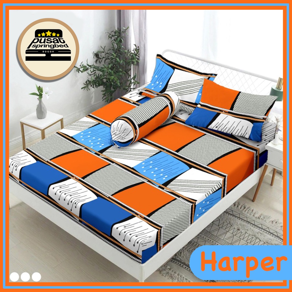 Sprei Microtex 30Cm Motif Warna Warni 2 - Semua Usia (Fullset)