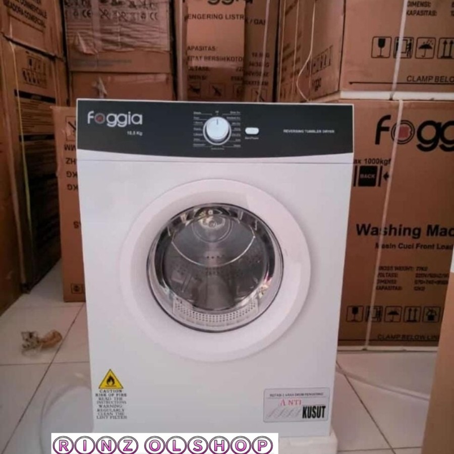 DRYER FOGGIA 10.5 KG MESIN PENGERING LAUNDRY LISTRIK ANTI KUSUT