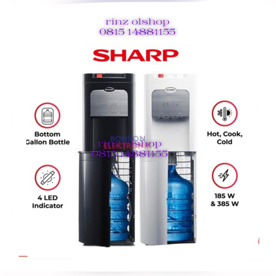 DISPENSER GALON BAWAH SHARP SWD-72EHL SWD72EHLBK