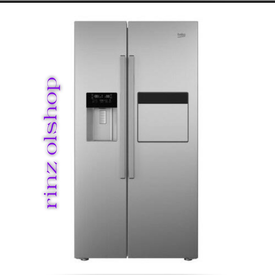 KULKAS BEKO GN162420X SIDE BY SIDE INVERTER 616 LITER