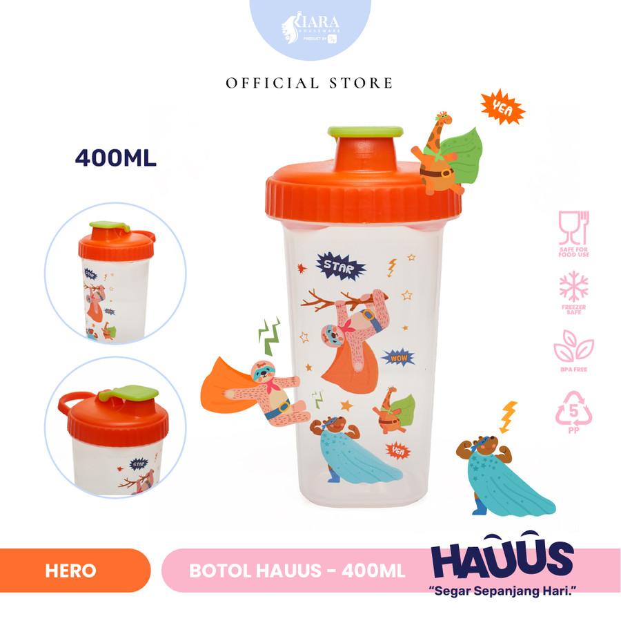 CJP Kiara Botol Hauus Tempat Minum Anak Karakter 400ml & 600ml
