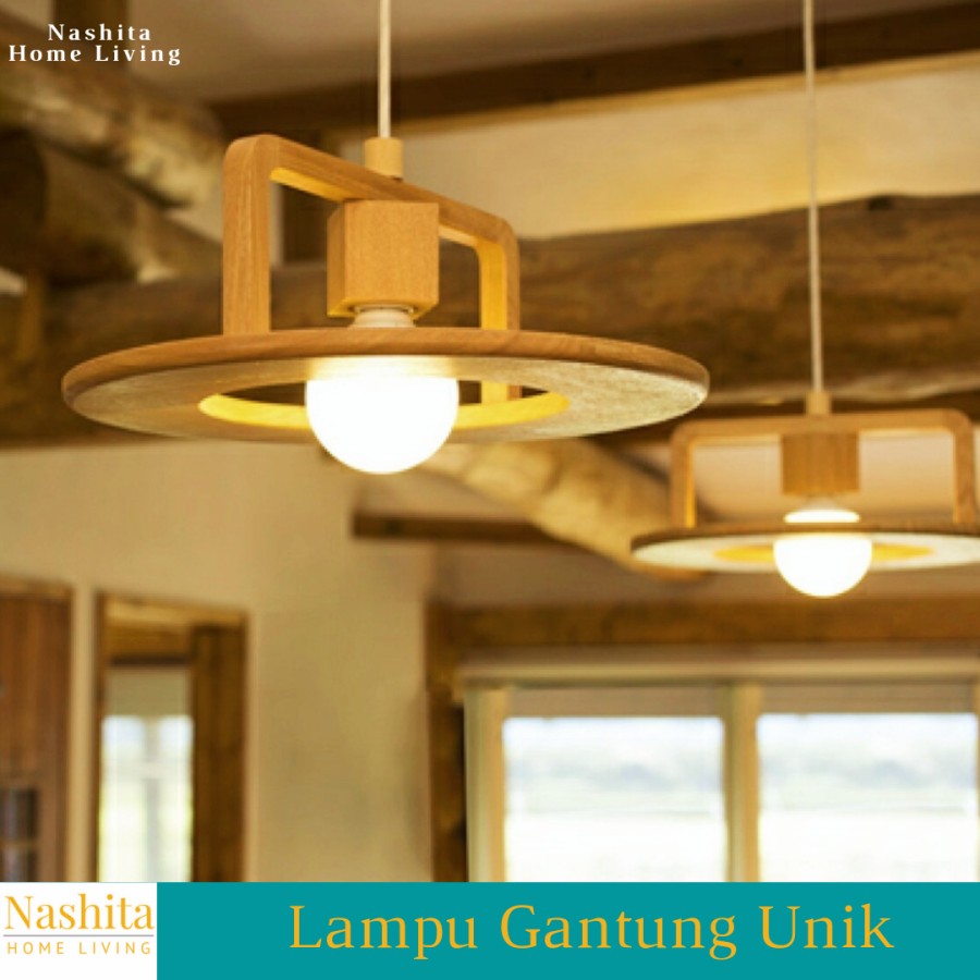 lampu gantung kayu pendant lamp ceilling lamp