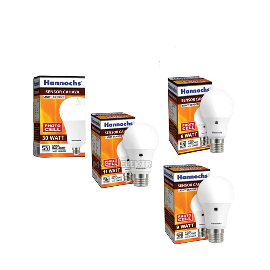 Hannochs Lampu LED Light Sensor / Sensor Cahaya Putih / Lampu Bohlam