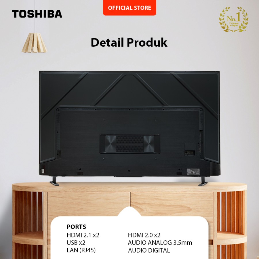 Toshiba GAMING TV 65" 144Hz 4K UHD Smart TV Dolby Vision IQ - 65Z670MP