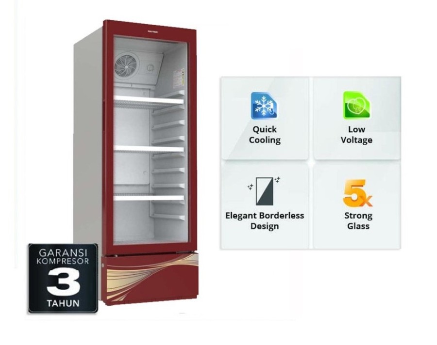 PENDINGIN / SHOWCASE POLYTRON 230 LITER - SCN 187 R