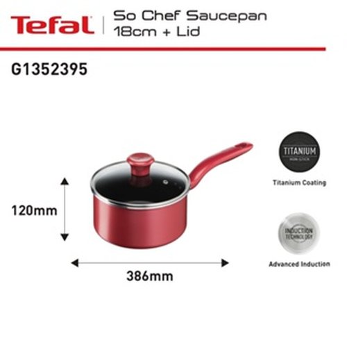 B1G1 Tefal Panci Anti Lengket Set 2 PCS / Wajan / Frypan / Saucepan