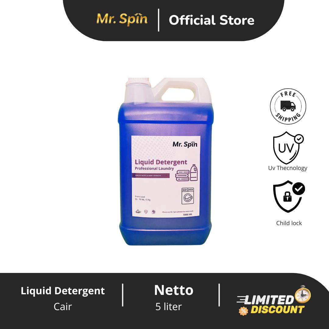 Detergent Cair Mr. Spin 5 Liter | Deterjen Laundry Pakaian