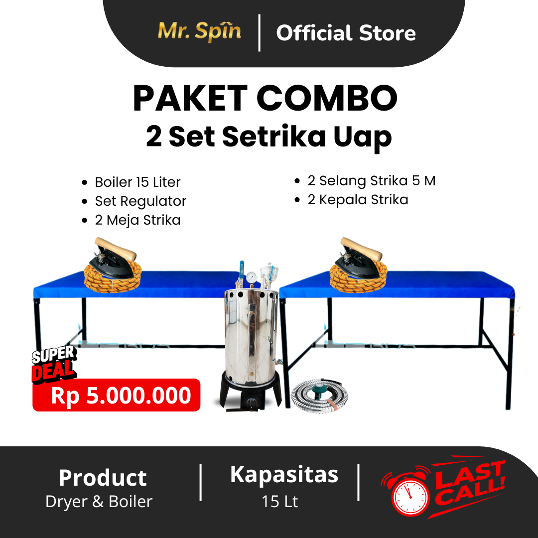 Paket Combo 2 Set Setrika Uap