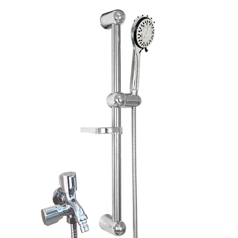 1SET Shower Paket Lengkap Tiang Hand Shower Selang ABS+Stainless SJ-63