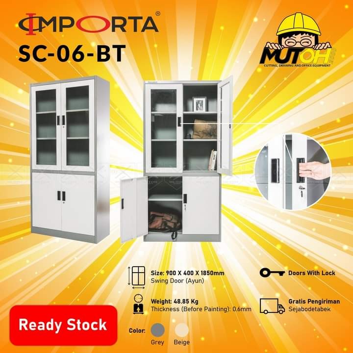 Jual Mutoh Lemari Arsip Lemari Besi Pintu Swing Kaca Besi Importa