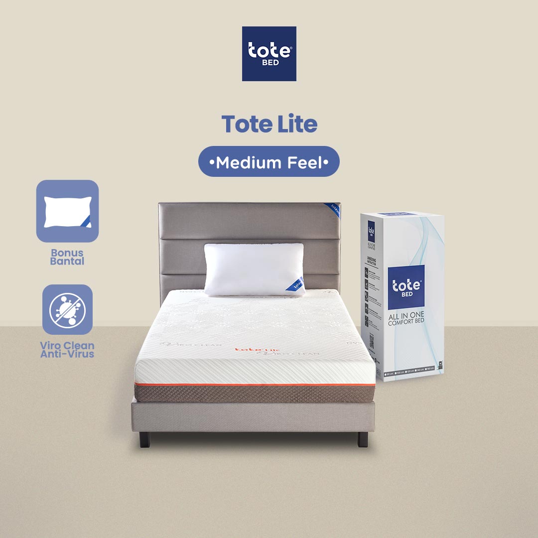 Bed Set Tote Bed (Divan Headboard + Kasur Lite Full Busa)