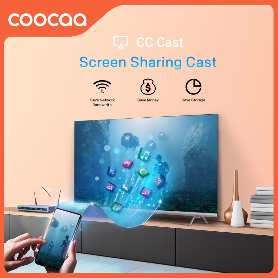 COOCAA 40 inch Digital Smart TV (Model : Coocaa 40S3U)