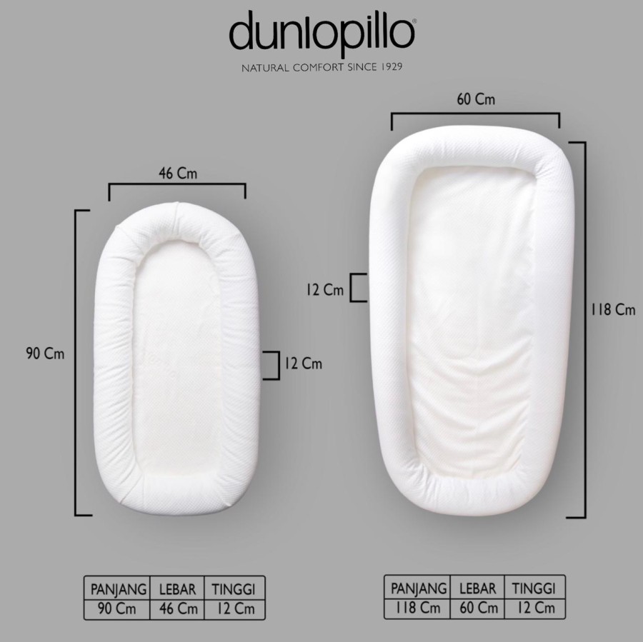 Dunlopillo Baby Nest - Grand Deluxe 90x45x11 cm