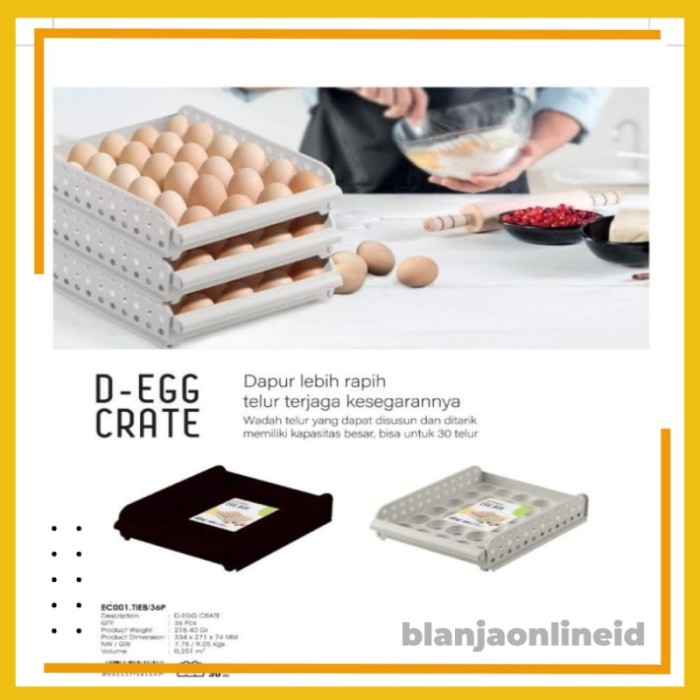 Technoplast Tempat Wadah Telur Telor Egg Tray 30 Egg Crate EC001