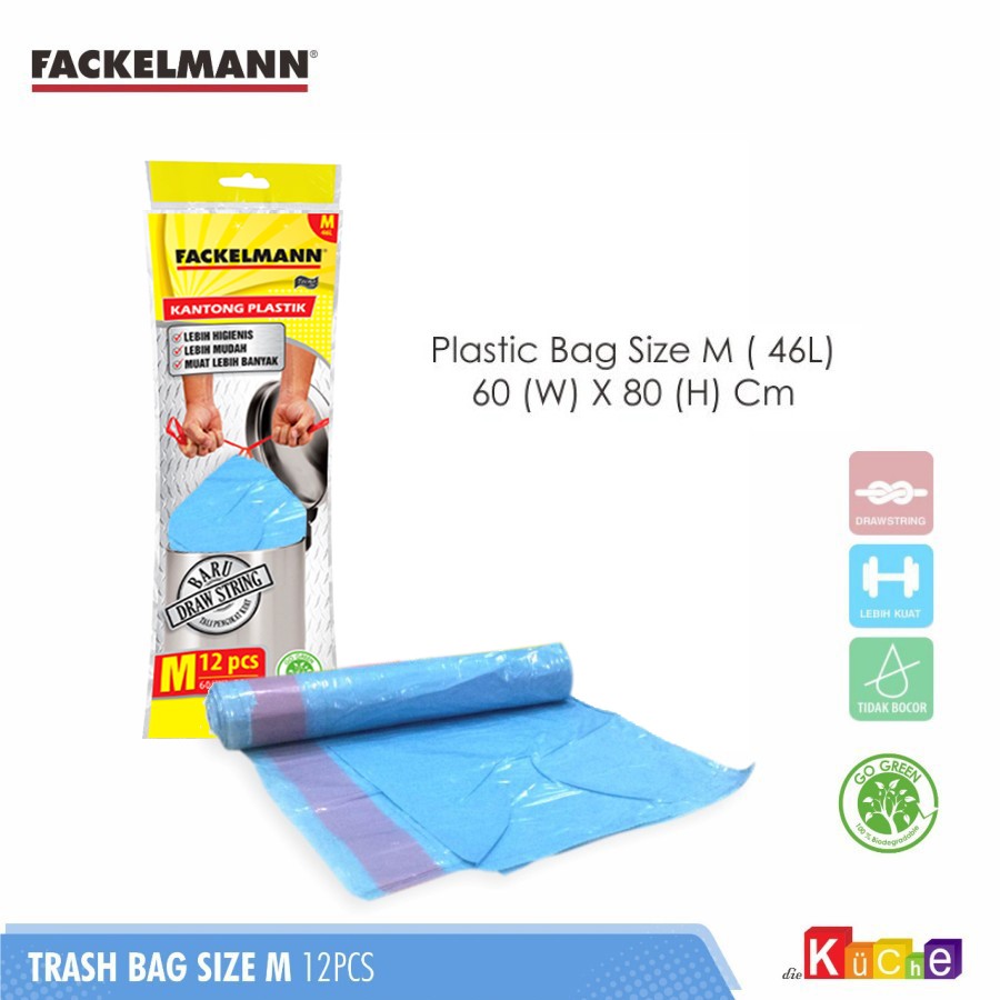 Fackelmann Bin Bag / Plastik Sampah dengan pengikat 