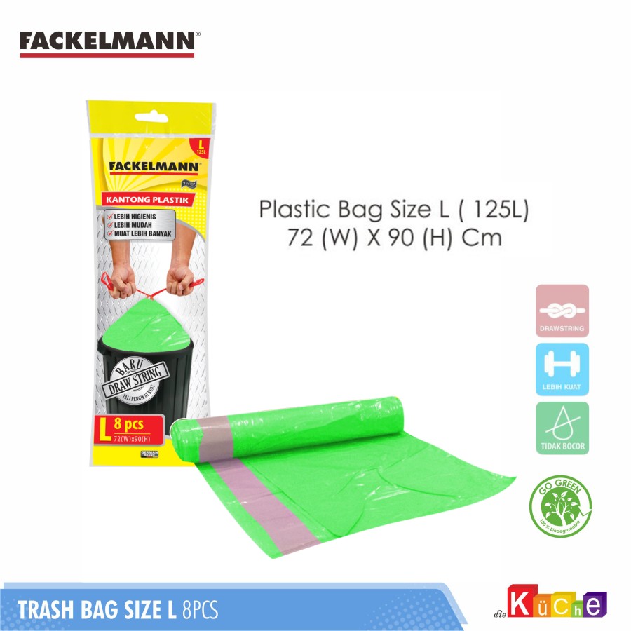 Fackelmann Bin Bag / Plastik Sampah dengan pengikat 